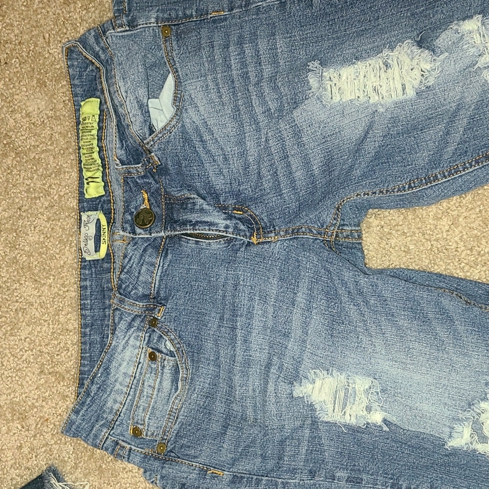 Indigo Rein distressed jeans